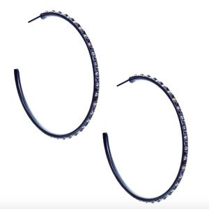 KENDRA SCOTT Hoop Earrings In Iridescent Crystal
